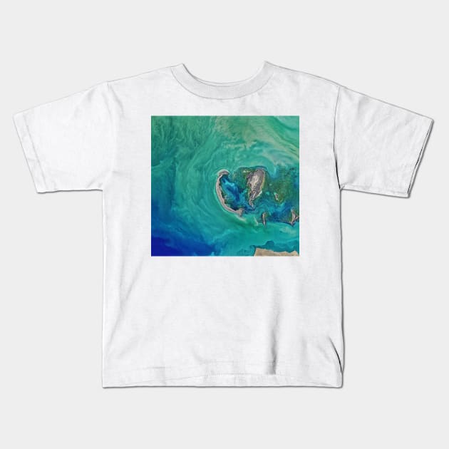 Blue Ocean Art Kids T-Shirt by NewburyBoutique